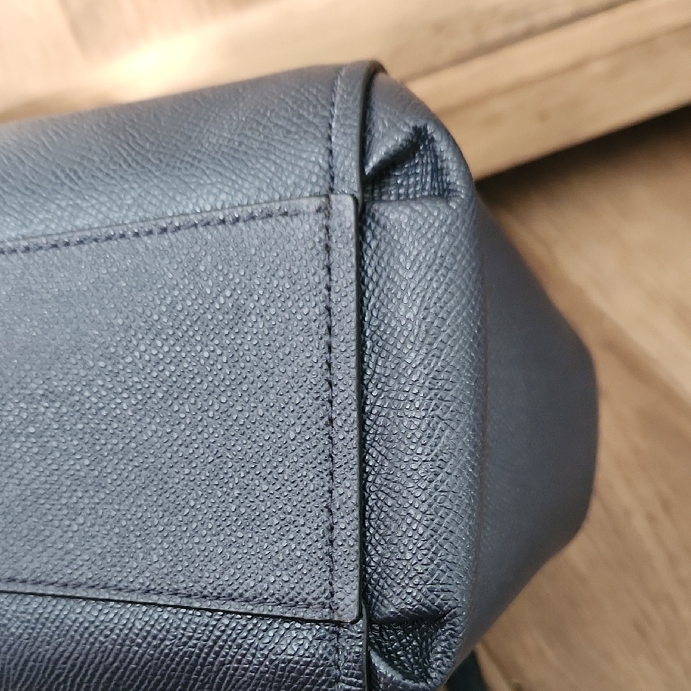 Coach Dark Blue Leather Shoulder Bag - Picture 15 of 16